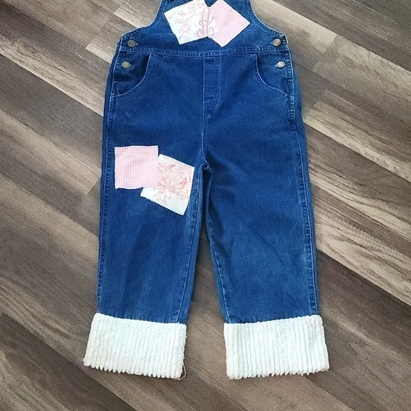 MONOGRAM Letter A   Denim Overalls size 5/6 - Picture 4 of 4